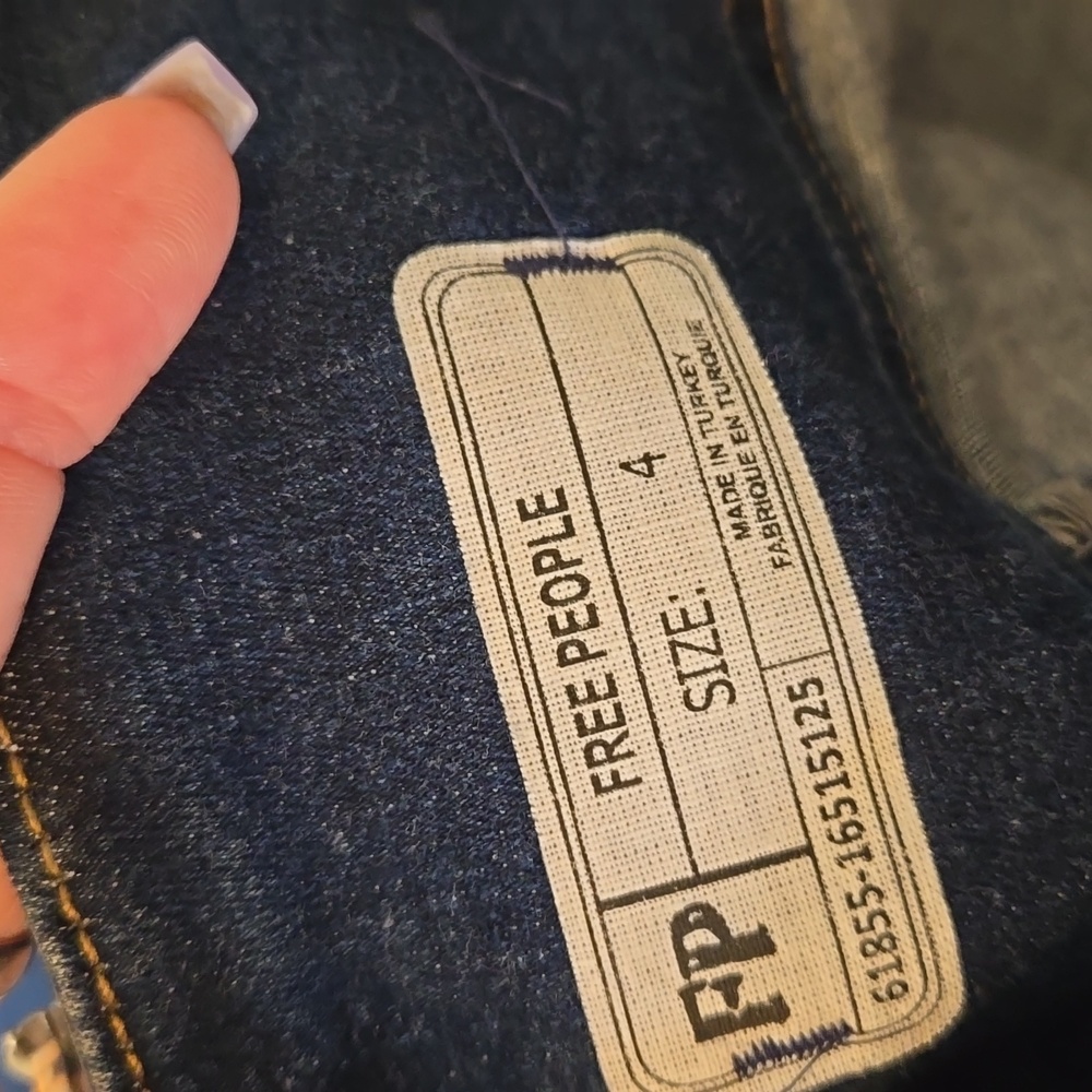 Free People Blue Denim Mini Skirt - Picture 7 of 8